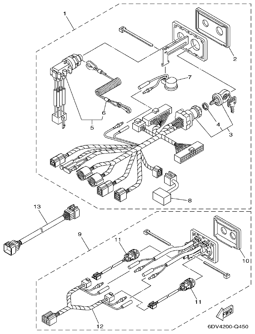 Yamaha F350AET, FL350AET OPTIONAL PARTS 3 parts diagram